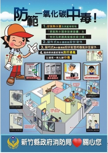 防範一氧化碳中毒宣導